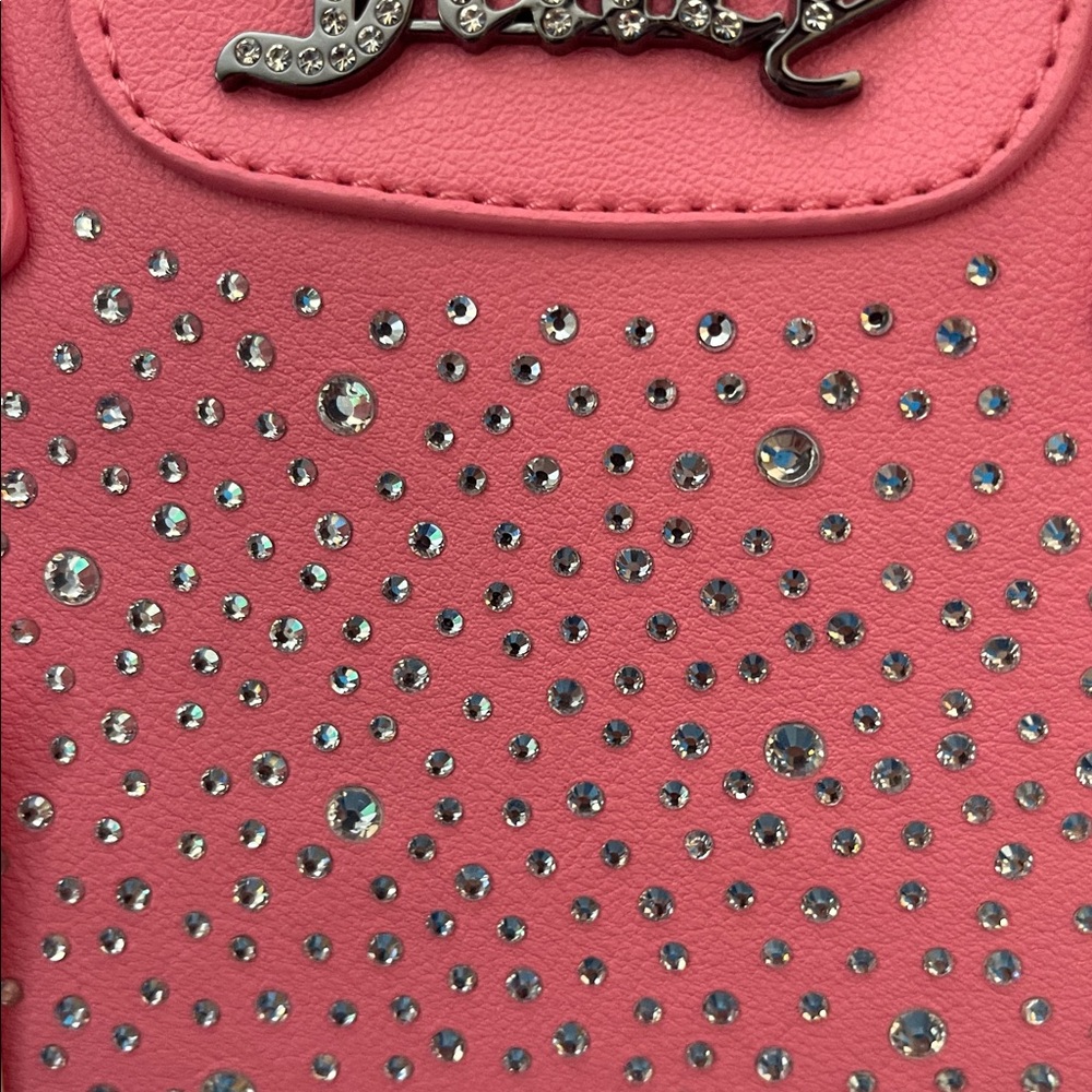 Juicy Couture Bubblegum Pink Crystal Embellished Satchel - Picture 11 of 11